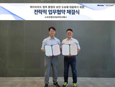 소프트캠프·마크애니 맞손…보안 시장 공략
