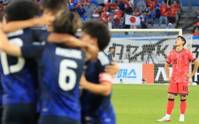 한일전 3연패...안방서 우승컵 내준 韓축구