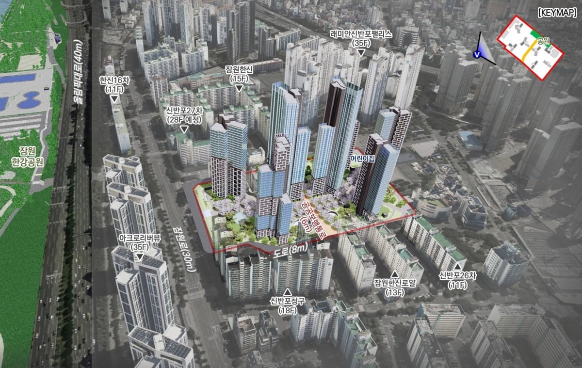서초구 신반포19, 25차 재건축 조감도. 서울시 제공