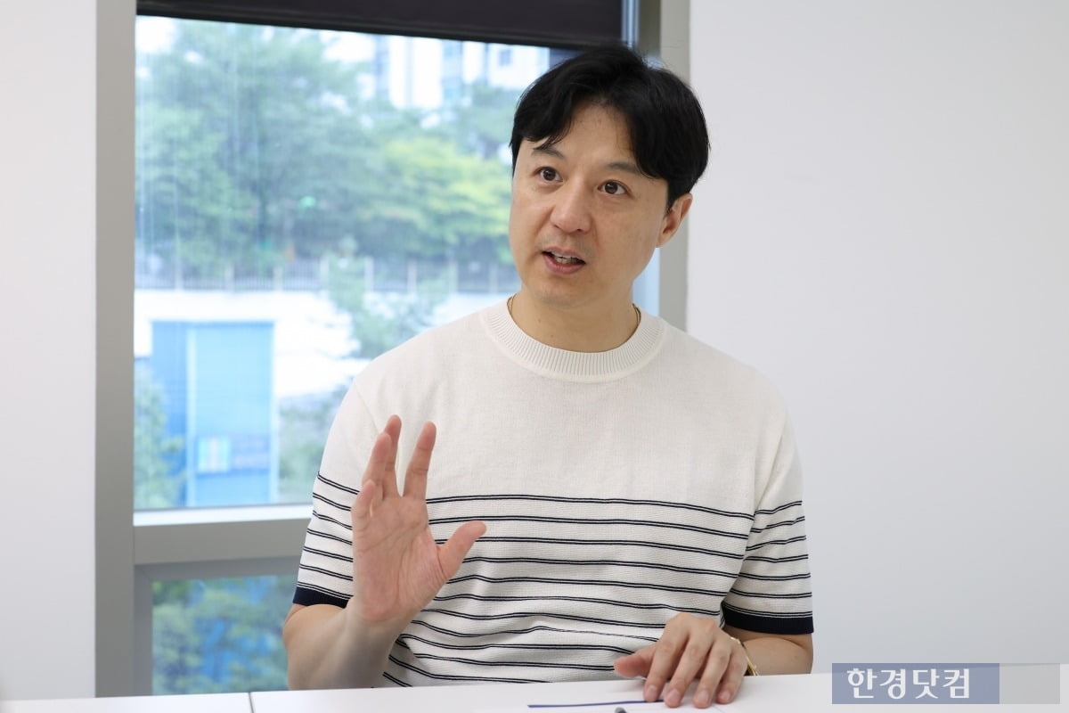 송승현 도시와경제 대표가 오피스텔 시장에 대해 설명하고 있다. 사진=유채영 기자