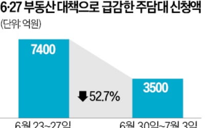 '6억 제한' 대출 규제에…은행권 주담대 신청액 반토막
