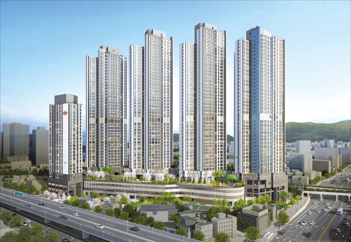 부산 서면 ‘어반센트 데시앙’ 투시도.