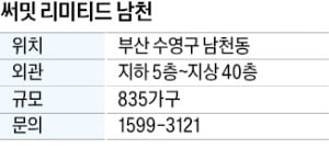 써밋 리미티드 남천, 광안대교·바다 전망…부산서 드문 중대형 면적