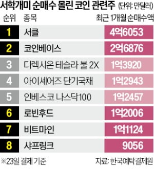 코인에 꽂힌 서학개미…서클·비트마인 '폭풍 매수'