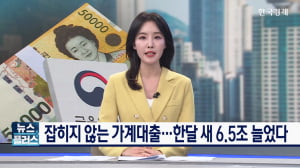 잡히지 않는 가계대출…한달 새 6.5조 늘었다