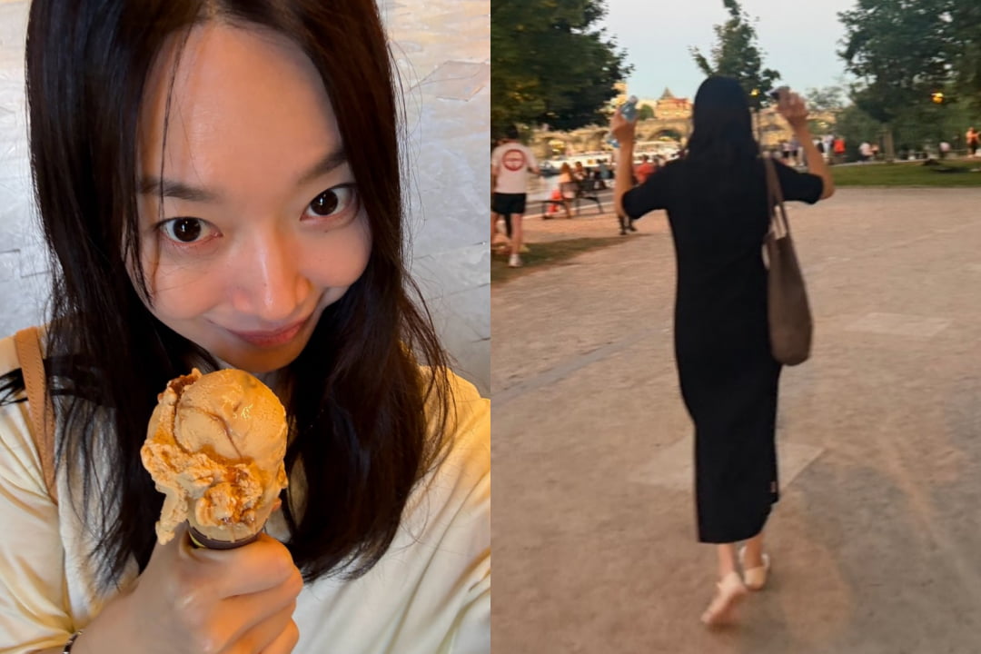 Shin Min-a Embraces Unique Toe Shoes During European Travels