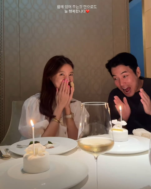 チャ・イェリョンとチュ・サンウク、甘い新婚ムードで誕生日を祝う