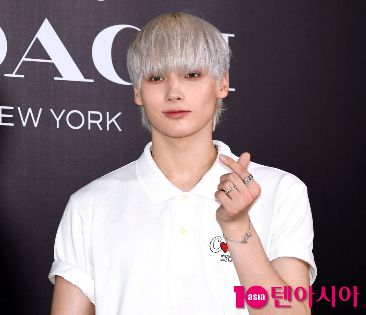 TXT's Huening Kai Attends COACH Store Opening in Seoul