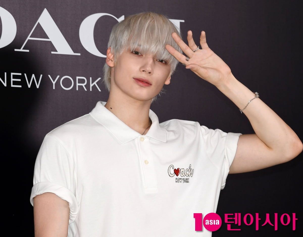 TXT's Huening Kai Attends COACH Store Opening in Seoul