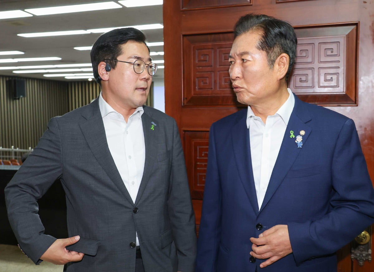 정청래 "박찬대보다 정치 경력 앞서…산전수전 다 겪었다"