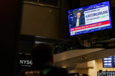 엔비디아, 세계 첫 시총 4조달러…S&P500·나스닥 사상 최고