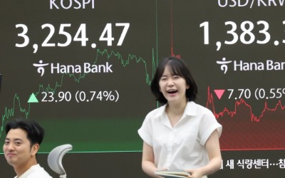 훨훨 나는 코스피, 4년 만에 3250선 위로…외인 폭풍 매수