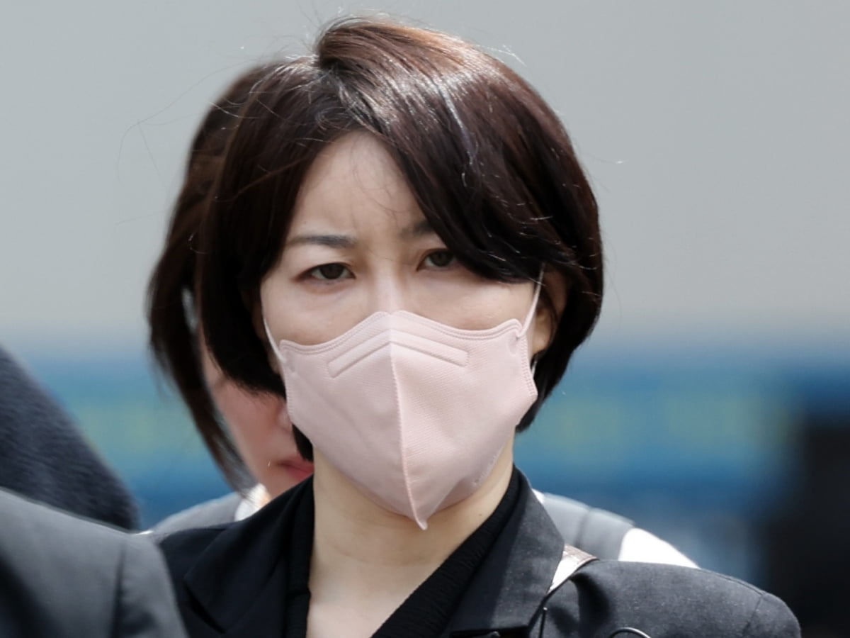 경찰 출석 당시 문다혜 씨 모습