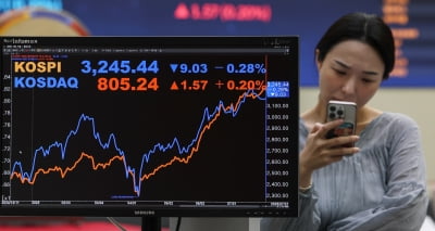 코스피, '세제개편안 실망'에 3200선 내줘…코스닥도 800선 붕괴