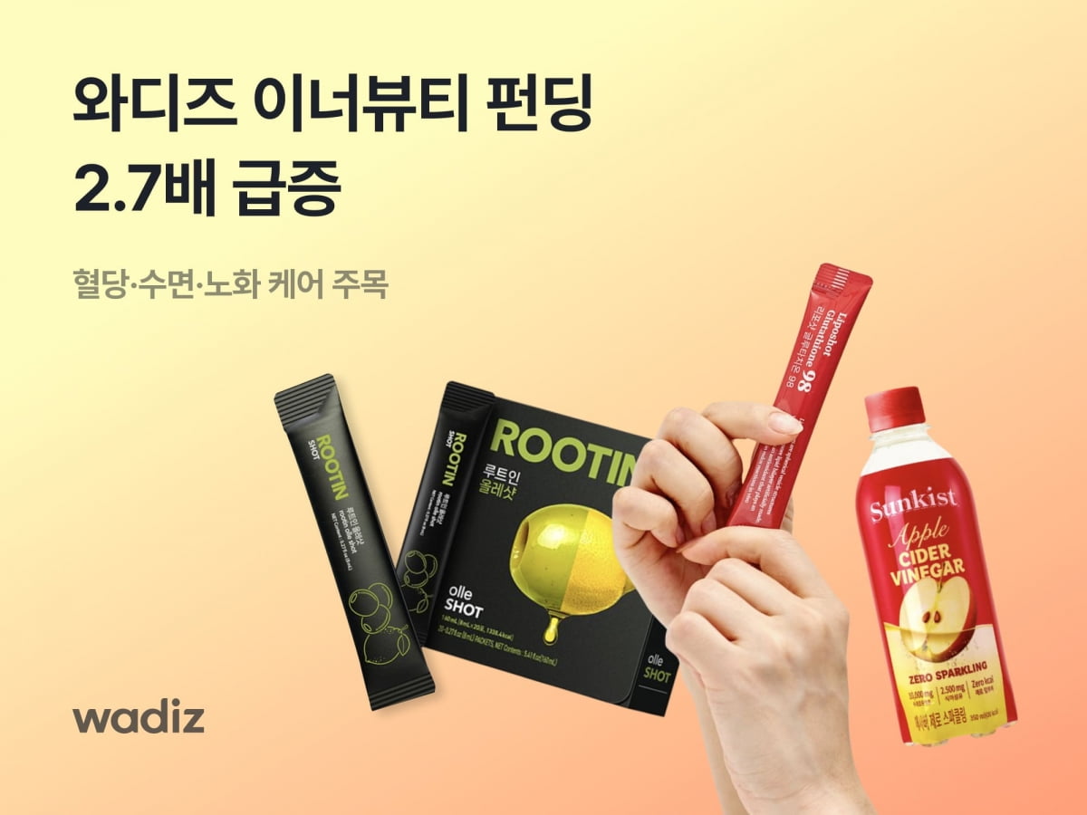 와디즈에서 전년 상반기 대비 177% 증가한 '이 품목'