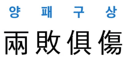 [신동열의 고사성어 읽기] 兩敗俱傷 (양패구상)