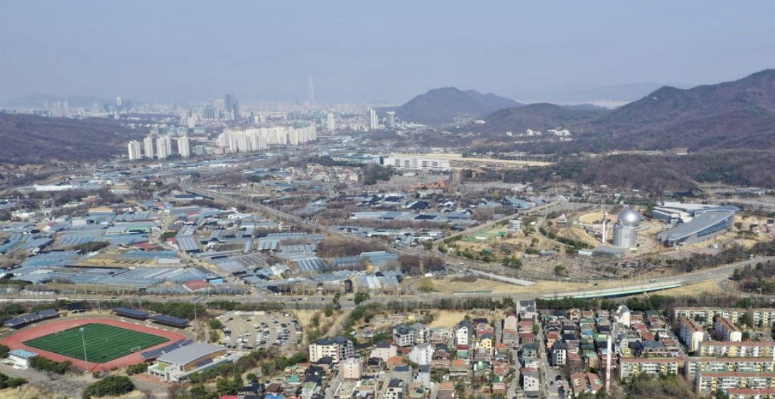 과천 막계 특별계획지역 전경