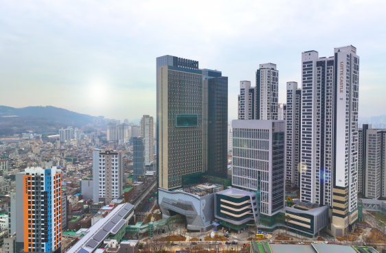 서울 광진구 자양동 롯데캐슬 이스트폴 전경. 롯데건설 제공