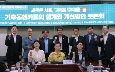 與토론회서 "기후동행카드 승용차 이용 감소 효과 없다" 비판