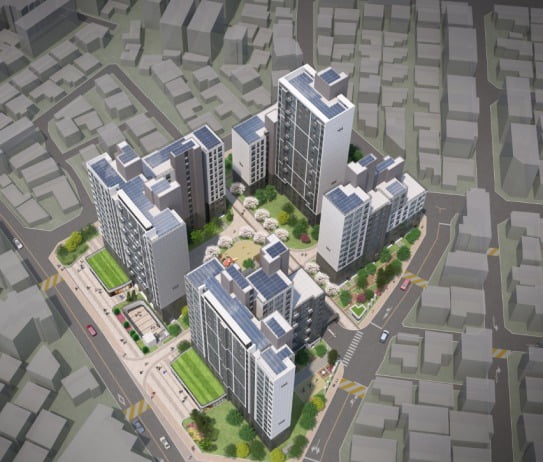 서울 강북구 미아동 767의 51일대 모아주택 조감도