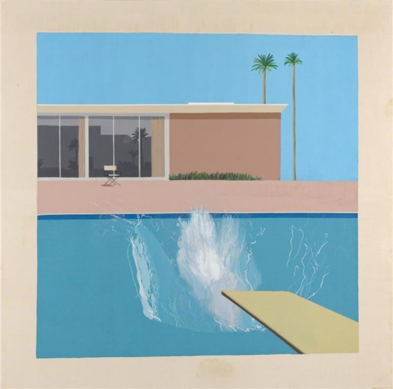 데이비드 호크니, A Bigger Splash, 2425 x 2439 x 30 mm, 1967, 캔버스에 아크릴, 테이트 미술관. / 사진=필자 제공