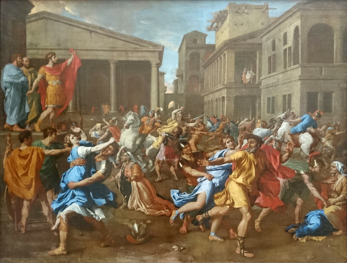 니콜라 푸생의 <사비니 여인의 유괴> / ⓒLouvre Museum, 출처. 위키피디아