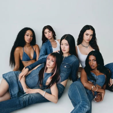 다국적 걸그룹 캣츠아이가 참여한 갭(Gap)의 데님 캠페인. (사진=X 캡처)