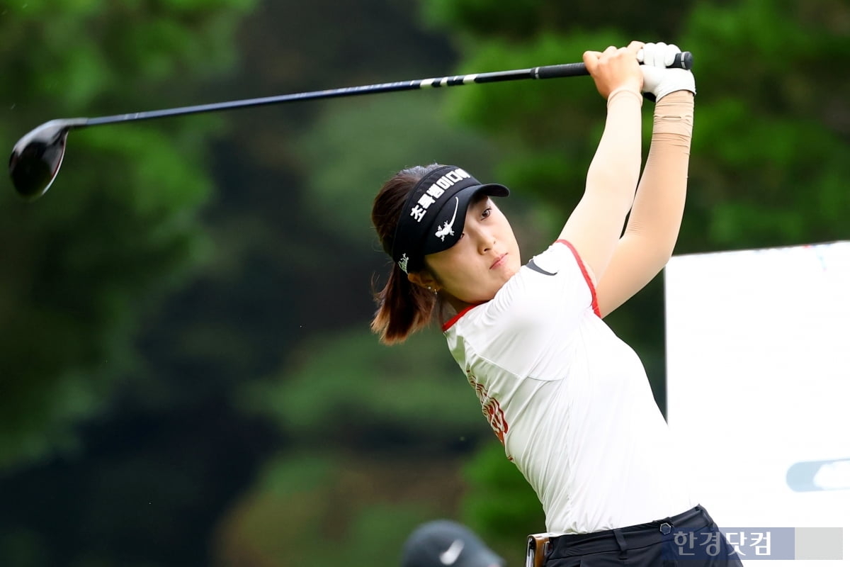 [포토] 하다인, '높은 곳을 꿈꾼다' (BC카드·한경 레이디스컵 2025)