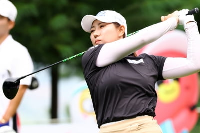 [포토] 강채연, '하나씩 줄여나가자' (BC카드·한경 레이디스컵 2025)