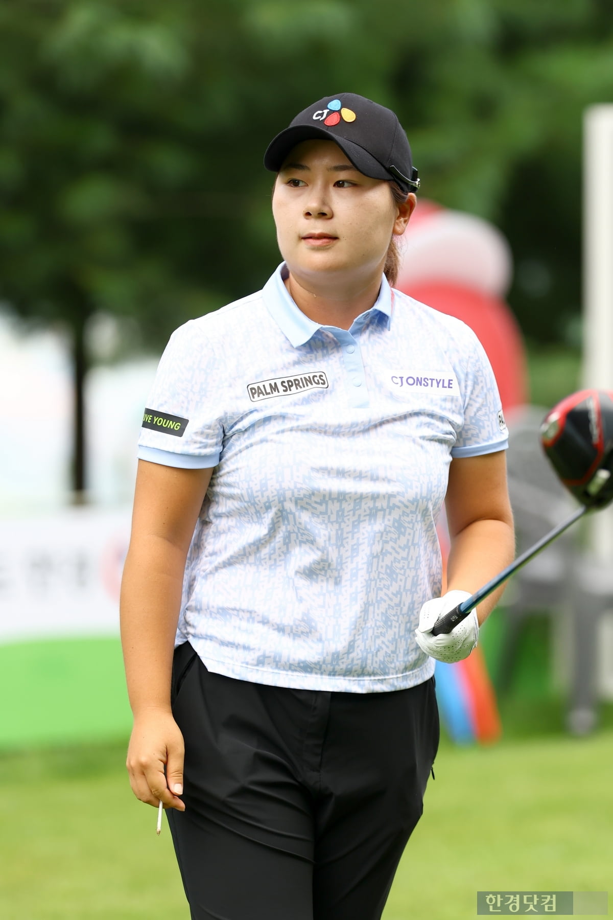 [포토] 홍정민, '리더보드 위로 가자~' (BC카드·한경 레이디스컵 2025)