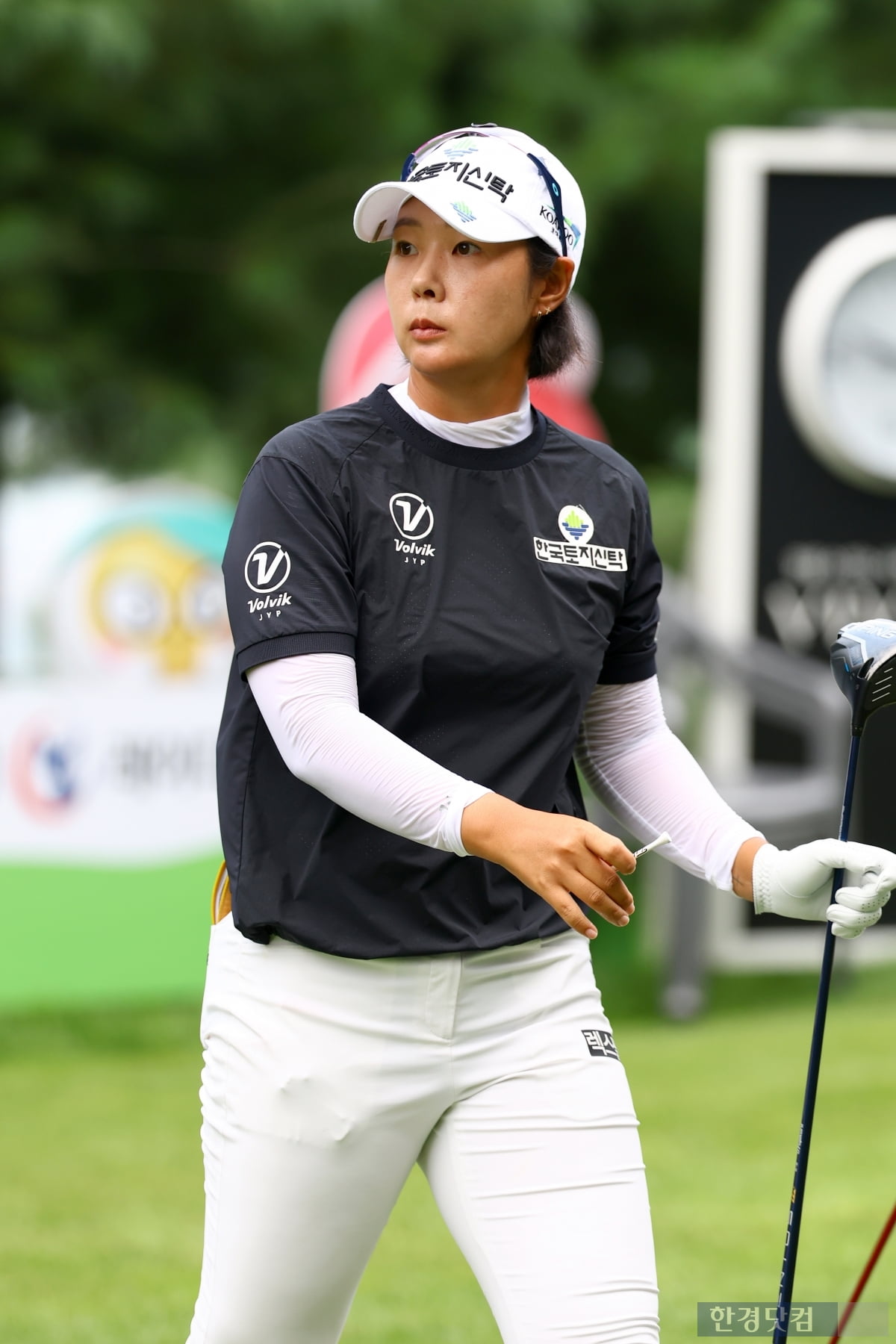 [포토] 박지영, '끝까지 최선을 다한다' (BC카드·한경 레이디스컵 2025)