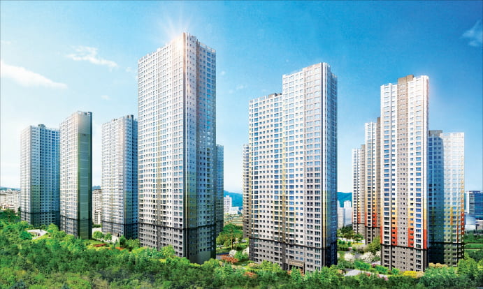 경기 용인시 ‘힐스테이트 용인포레’ 투시도.