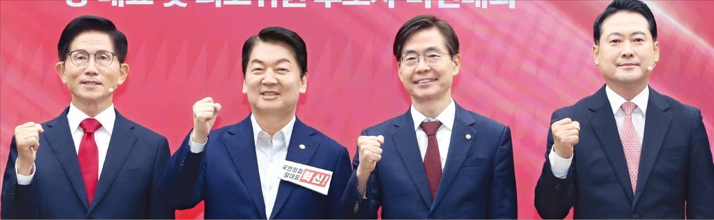 국힘 당대표 4강에 김문수·안철수·조경태·장동혁…주진우는 탈락