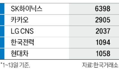 외국인, 하이닉스·현대차 집중매수