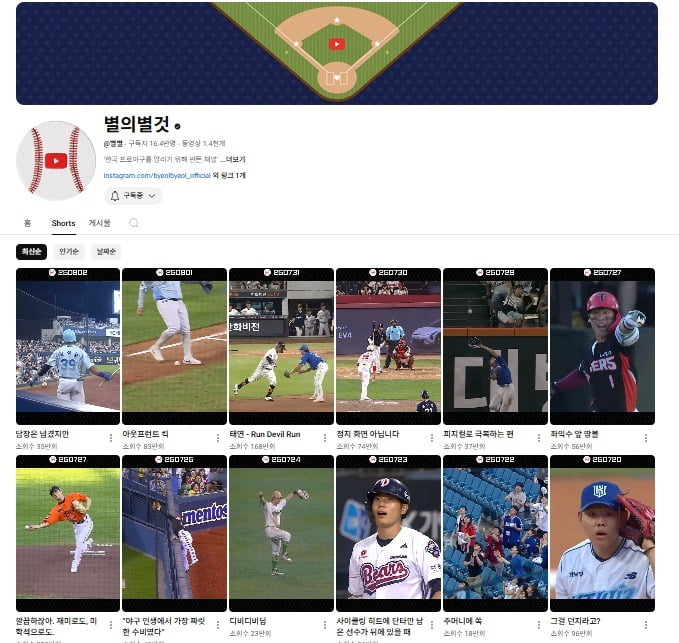 유튜브 채널 ‘별의별것’
