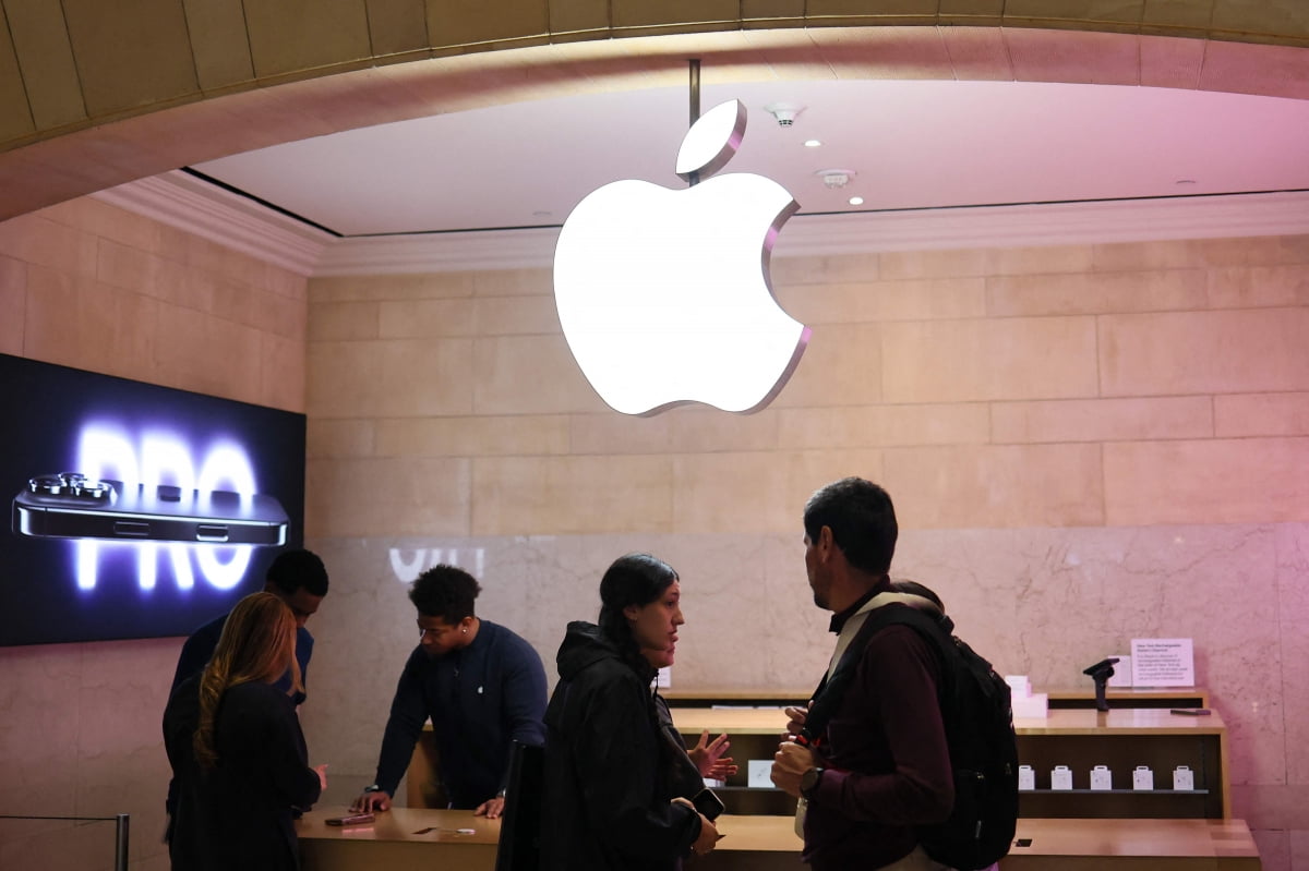 미국 뉴욕 그랜드 센트럴 스테이션의 애플 스토어 /사진=로이터연합뉴스