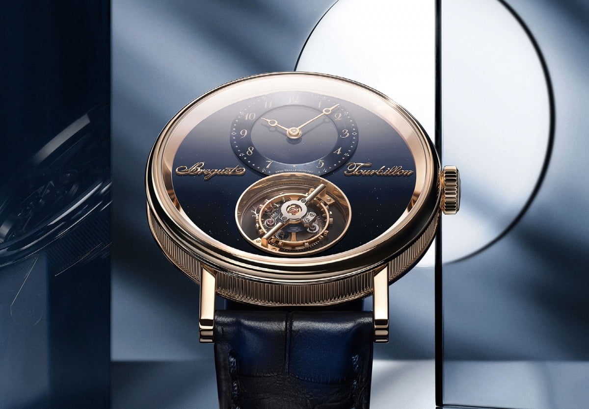 브레게 골드로 만든 브랜드 최초의 플라잉 투르비용, 클래식 투르비용 시데랄 7255.