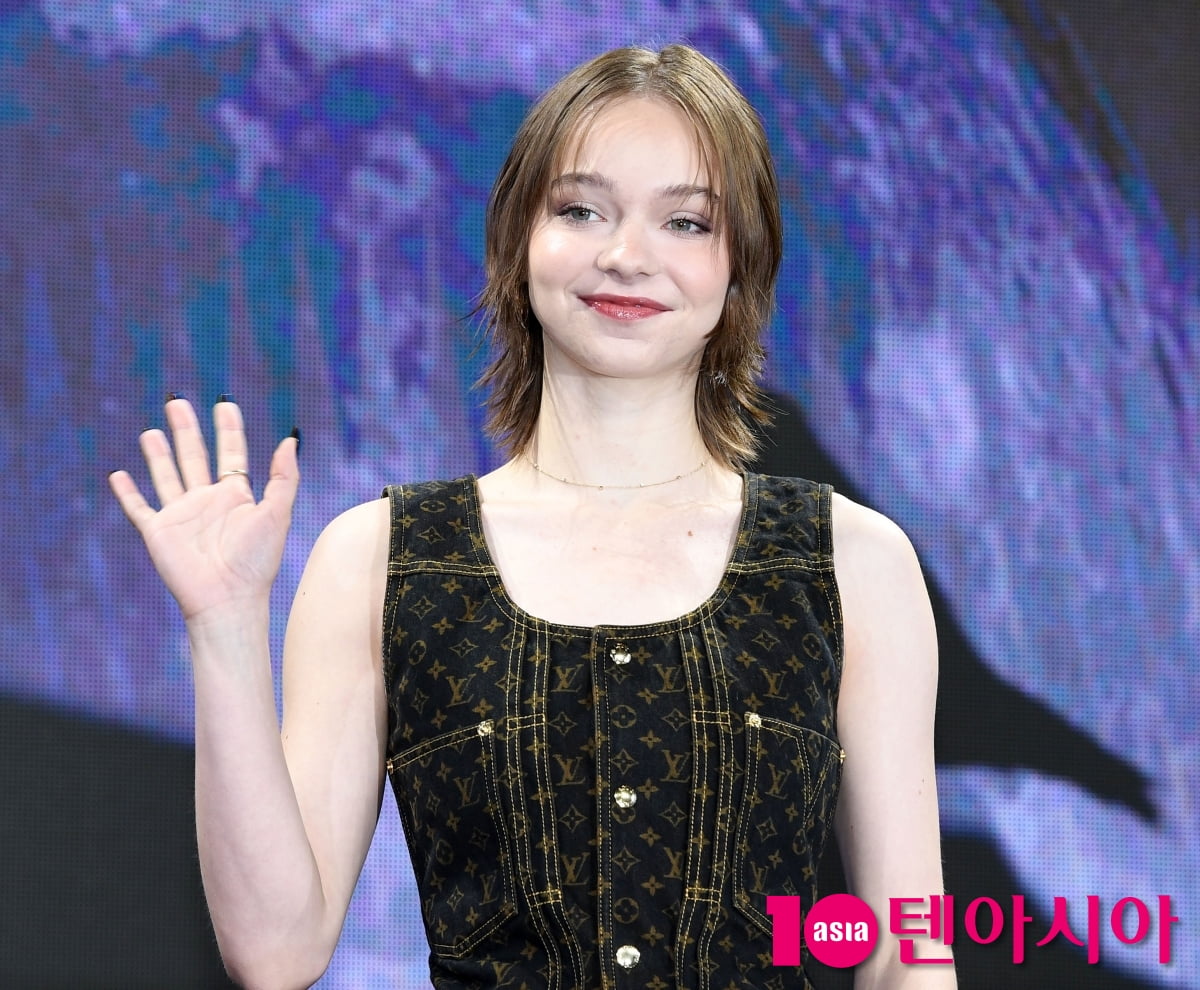 Emma Myers Attends 'Wednesday' Season 2 Press Conference in Seoul