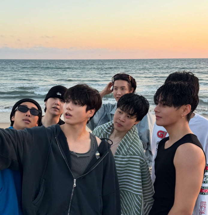 BTS's V Shines in Stunning Beach Video Amidst Album Preparations