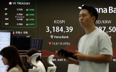 코스피, 관세·증세 경계감에 3180선 후퇴…코스닥도 내려