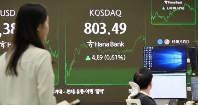 코스피, 삼전 강세에 3200선 회복…코스닥은 하락