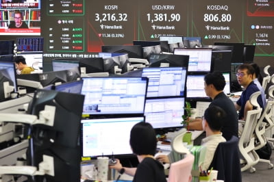 코스피, 외국인·기관 매도에 하락마감…3200선 지켜