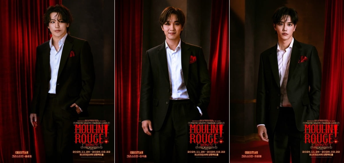 '물랑루즈!' 홍광호, 이석훈, 차윤해 /사진=CJ ENM 제공