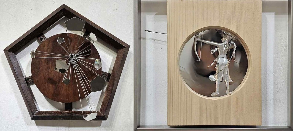 '쥐구멍에도 볕들 날 있다'(왼쪽), 시간은 화살처럼 빠르다 Time <25T-3>