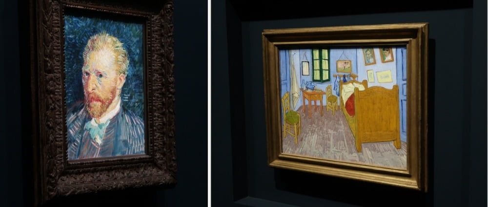 [좌] 반 고흐의 <자화상>(1887) [우] 반 고흐의 <아를의 방>(1889) / 사진. ©배혜은