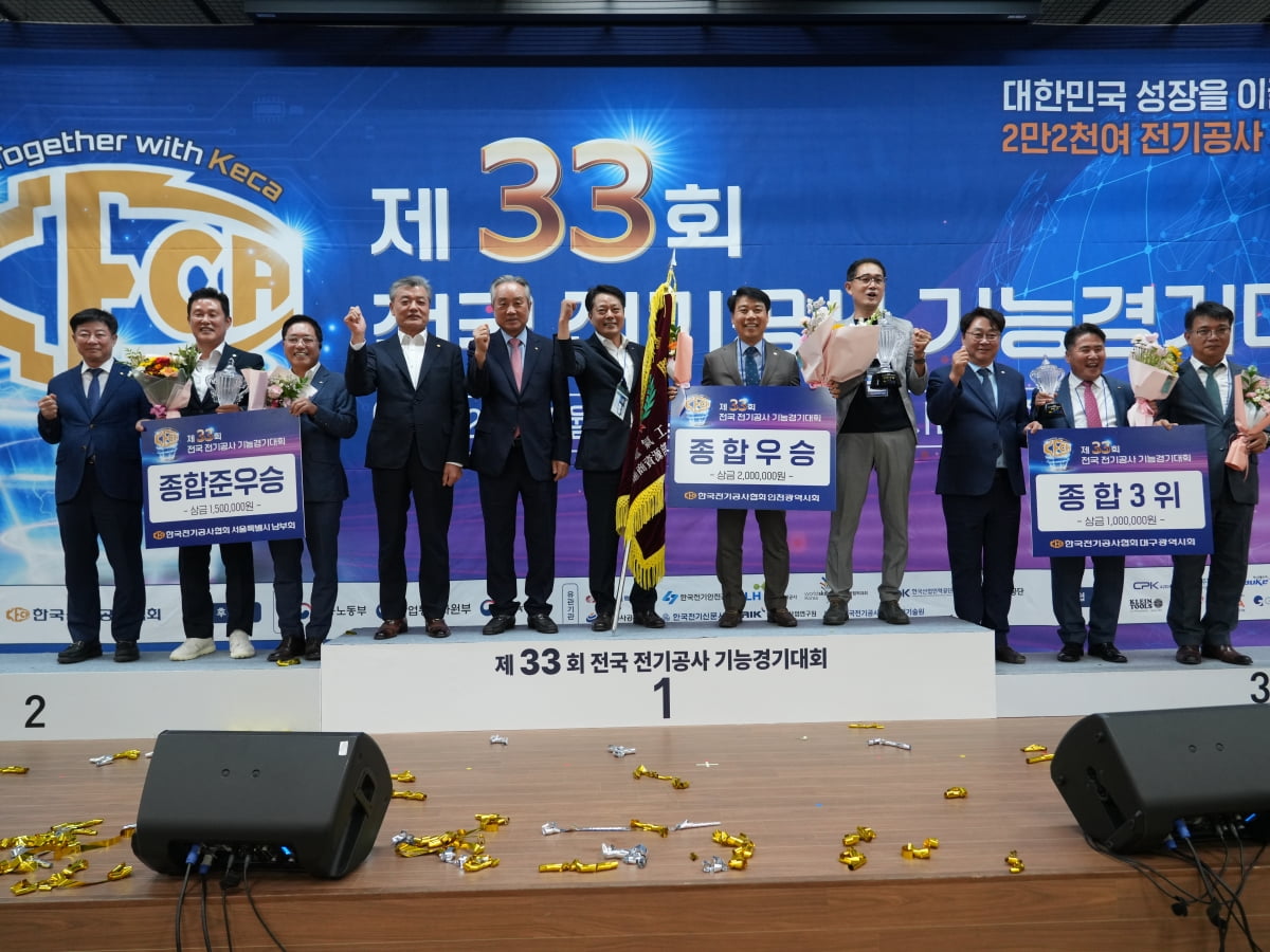 제33회 전국 전기공사 기능경기대회 성료…전기 기술인의 열정으로 빛났다