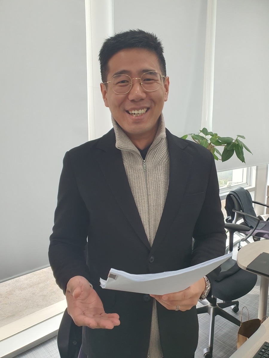 정정교 실장이 연기금 대상 자금운용 성과 계획을 설명하고 있다. 윤현주 기자