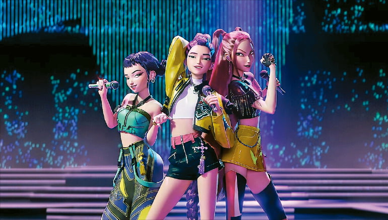 넷플릭스 오리지널 애니메이션 영화 ‘케이팝 데몬 헌터스’. 한경DB