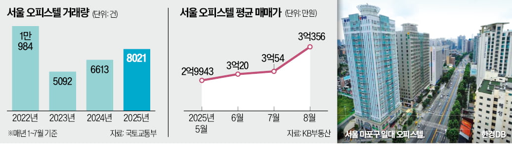 규제 비켜간 오피스텔…줄줄이 신고가