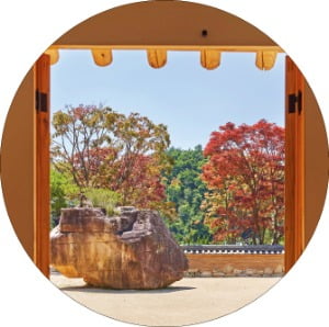 재예당에서 본 원주암 